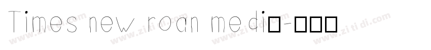Times new roan mediu字体转换